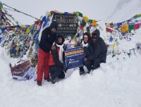 Our Happy Client at Throng La Pass