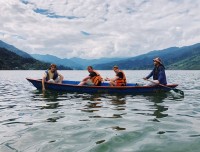 Boating in Phewa lake Pokhara